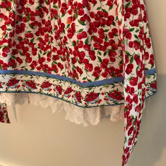 Vintage Sarah Kent Layered Cherries Dress 4T - Picture 3 of 11
